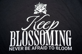 Keep Blossoming Heavyweight Tee - Black