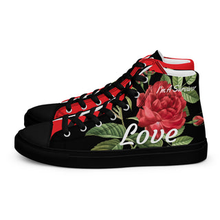 Roses Of Hope High Top Shoes