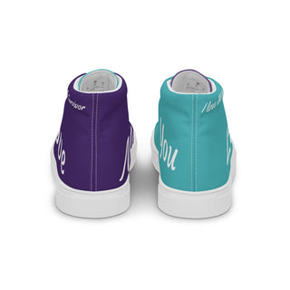 Suicide Prevention Awareness Ribbon Men’s High Top canvas shoes