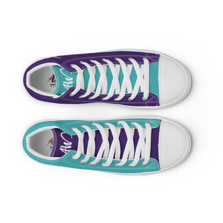 Suicide Prevention Awareness Ribbon Men’s High Top canvas shoes