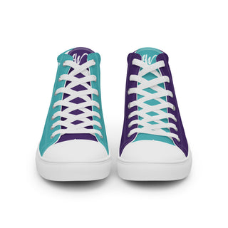 Suicide Prevention Awareness Ribbon Men’s High Top canvas shoes