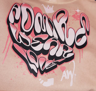Admire Wear Love - Salmon Pink Hoodie