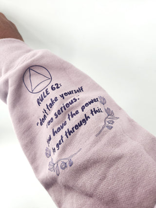 Maintaining Sobriety Hoodie - Pastel Purple