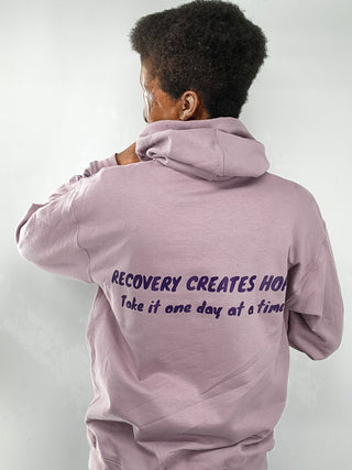 Maintaining Sobriety Hoodie - Pastel Purple