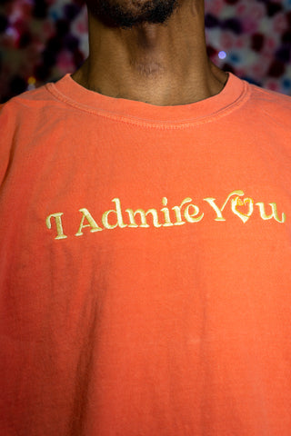 I Admire You Heavyweight Tee - Salmon