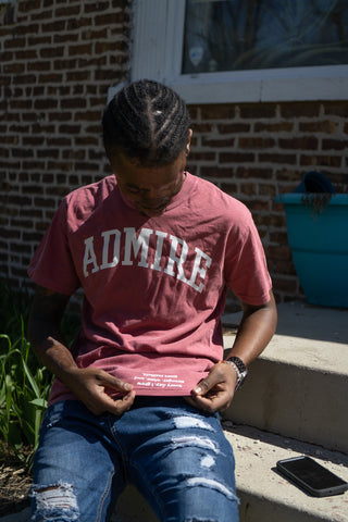 Classic Admire Heavyweight Tee - Deep Rose