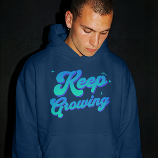 Keep Growing - Indigo Blue Hoodie