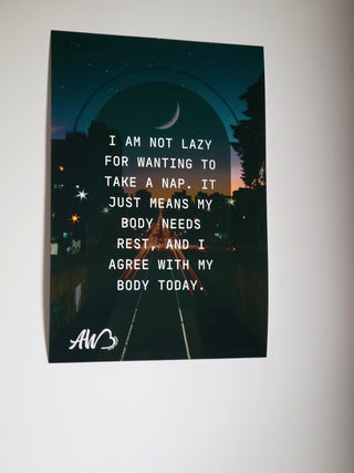 I Am Not Lazy Poster