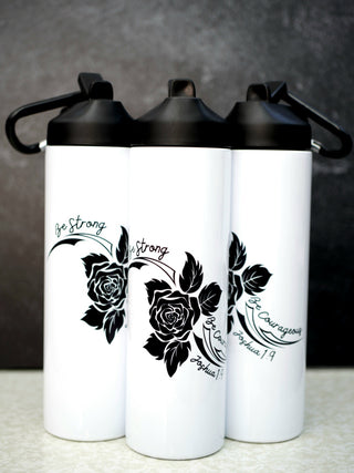 Joshua 1:9 Tumbler Water Bottle