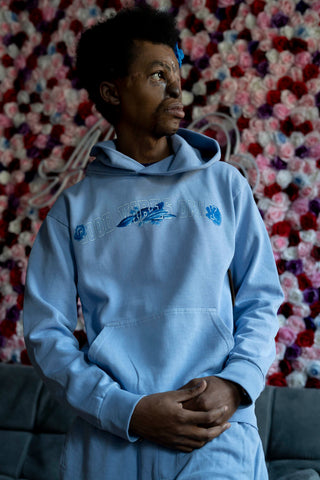 Good Vibes Only Hoodie - Sky Blue