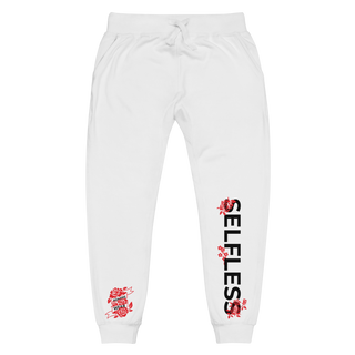 White Selfless Rose Joggers (LIMITED)